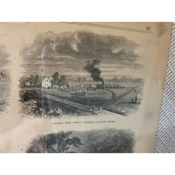 Antique Military Civil War 1864 Frank Leslie's Grant’s Railroad Newspaper 1800s - Picture 6 of 11